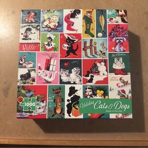Holiday Cats & Dogs 1000 Piece Puzzle